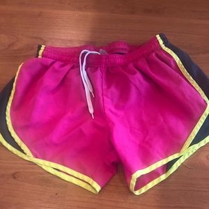 Neon pink Soffee running shorts